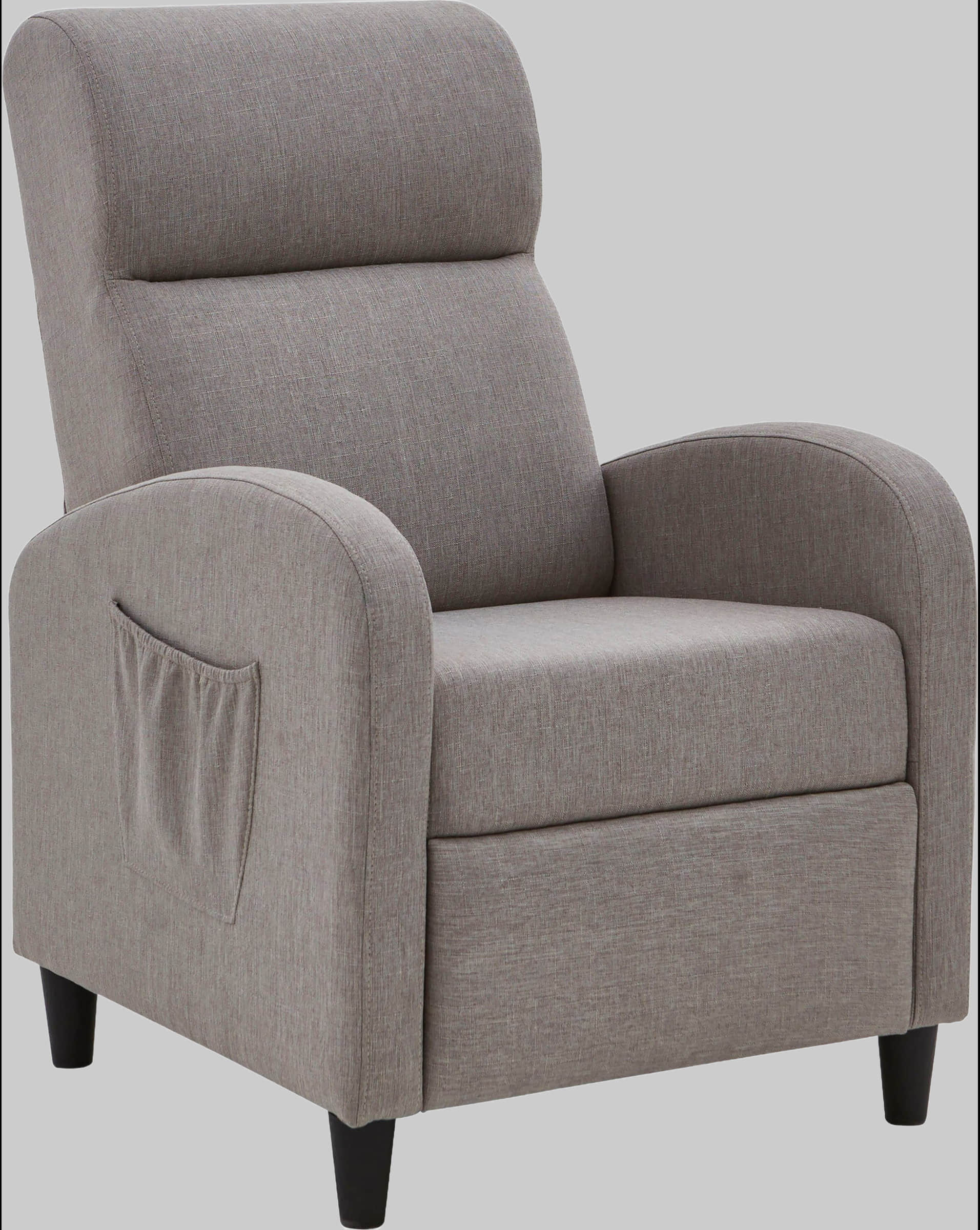 ATLANTIC home collection ATLANTIC home collection Relaxsessel 'Tom' mit elektrischer Relaxfunktion & Seitentasche | Ergonomischer TV-Sessel in Premium-Qualität hellgrau Sessel