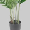 Arnusa KP111 Kunstpalme 90 cm - Kunstpflanze mit Real-Touch Effekt im Topf - täuschend echte Deko-Palme für Wohnung & Büro Dekoration Arnusa
