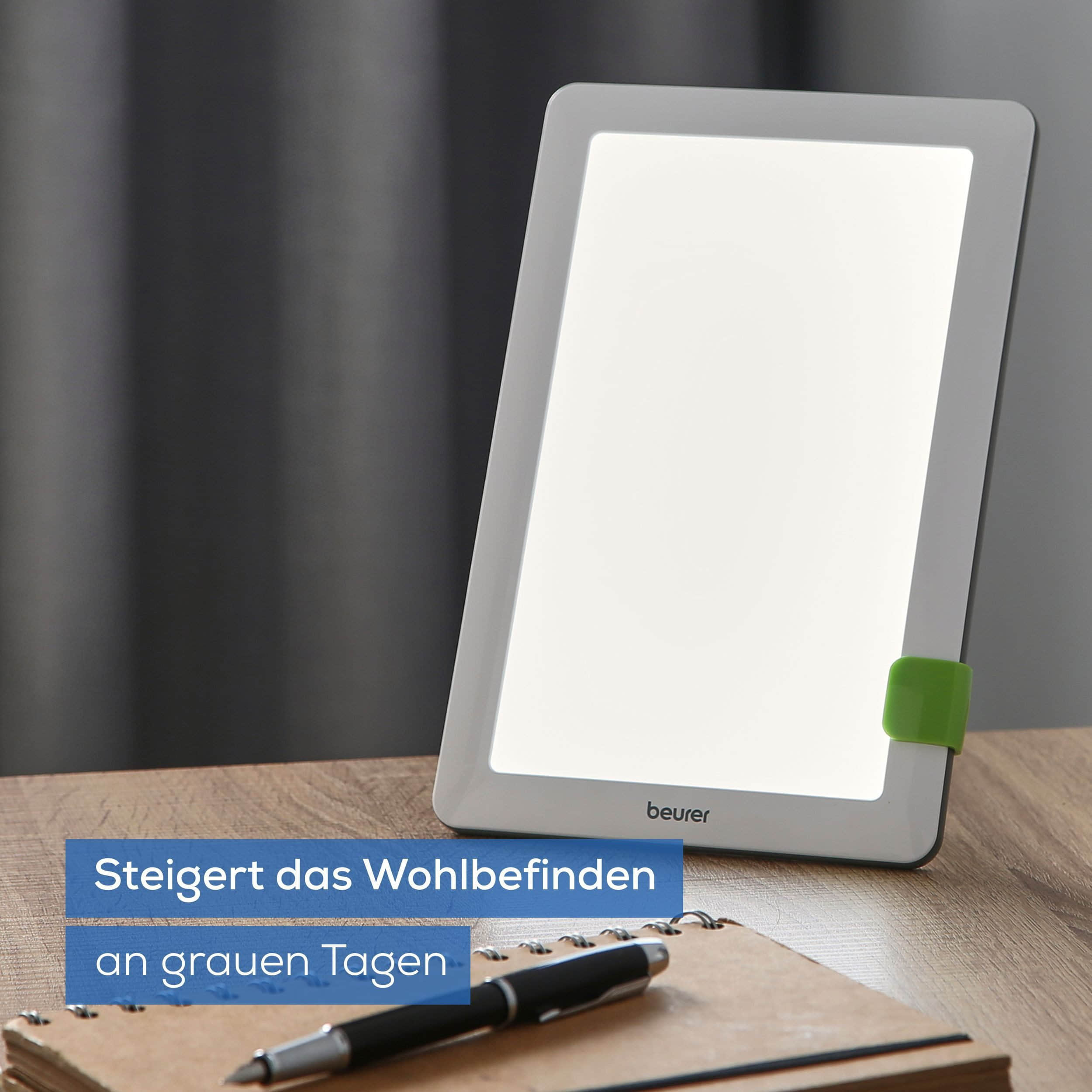 BEURER Tageslichtlampe TL 30 | 10.000 Lux LED-Lichttherapie gegen Winterblues & Müdigkeit | Kompaktes Tablet-Format mit variablem Standfuß | Made in Germany Lampen BEURER
