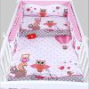 BabyLux BabyLux Nestchen AIR 3D Breathable Baby Cot Bumper - 210x30cm - Premium Mesh Protection for Cribs & Playpens - White 56. Eule R Kinderzimmer