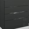 Borchardt Möbel Kommode »Vaasa«, 76 cm Breite, 4 Schubkästen, Push-to-Open, weiß matt – modernes Design mit praktischem Stauraum schwarz matt Kommoden & Sideboards borchardt Mu00F6bel