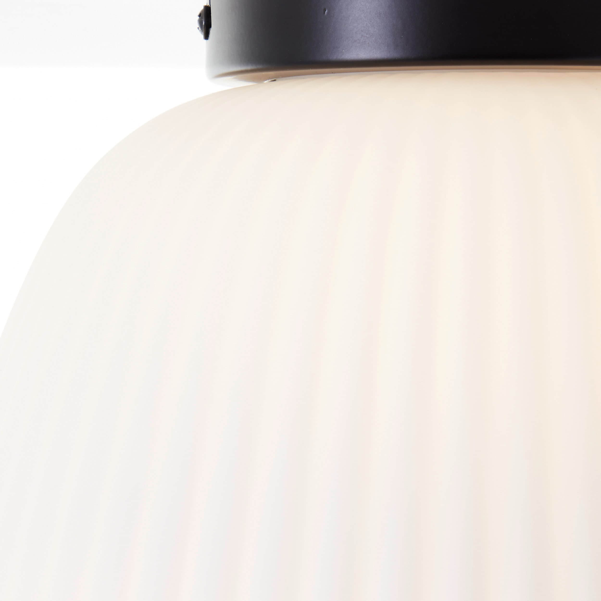 Brilliant Lampen Brilliant Deckenleuchte »Kaizen« – 1 flammig, E27, 22 x 25 cm, Riffelglas/Metall in Weiß/Schwarz | BAUR, OTTO, Quelle, UNIVERSAL
