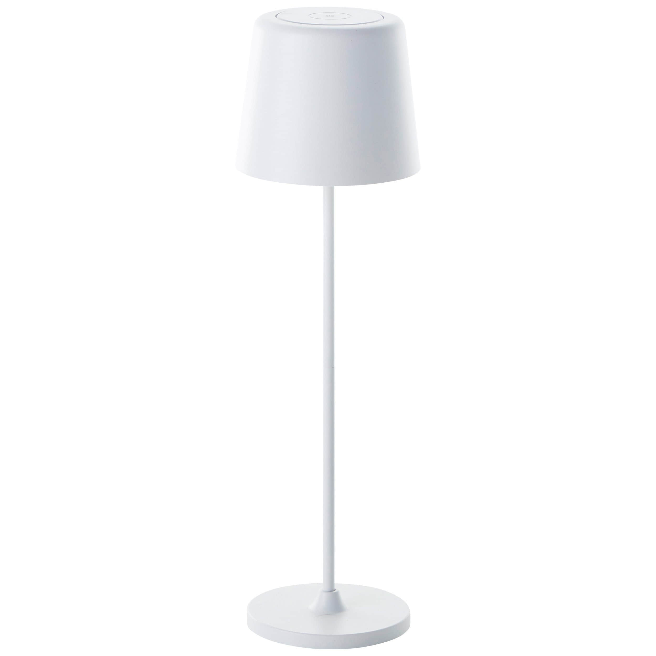 Brilliant Brilliant Kaami LED Außentischleuchte 37cm | 310 lm Touchdimmer + USB-Akku | IP44 wetterfest | Warmweiß 3000K | Innen/Außen weiß matt Lampen