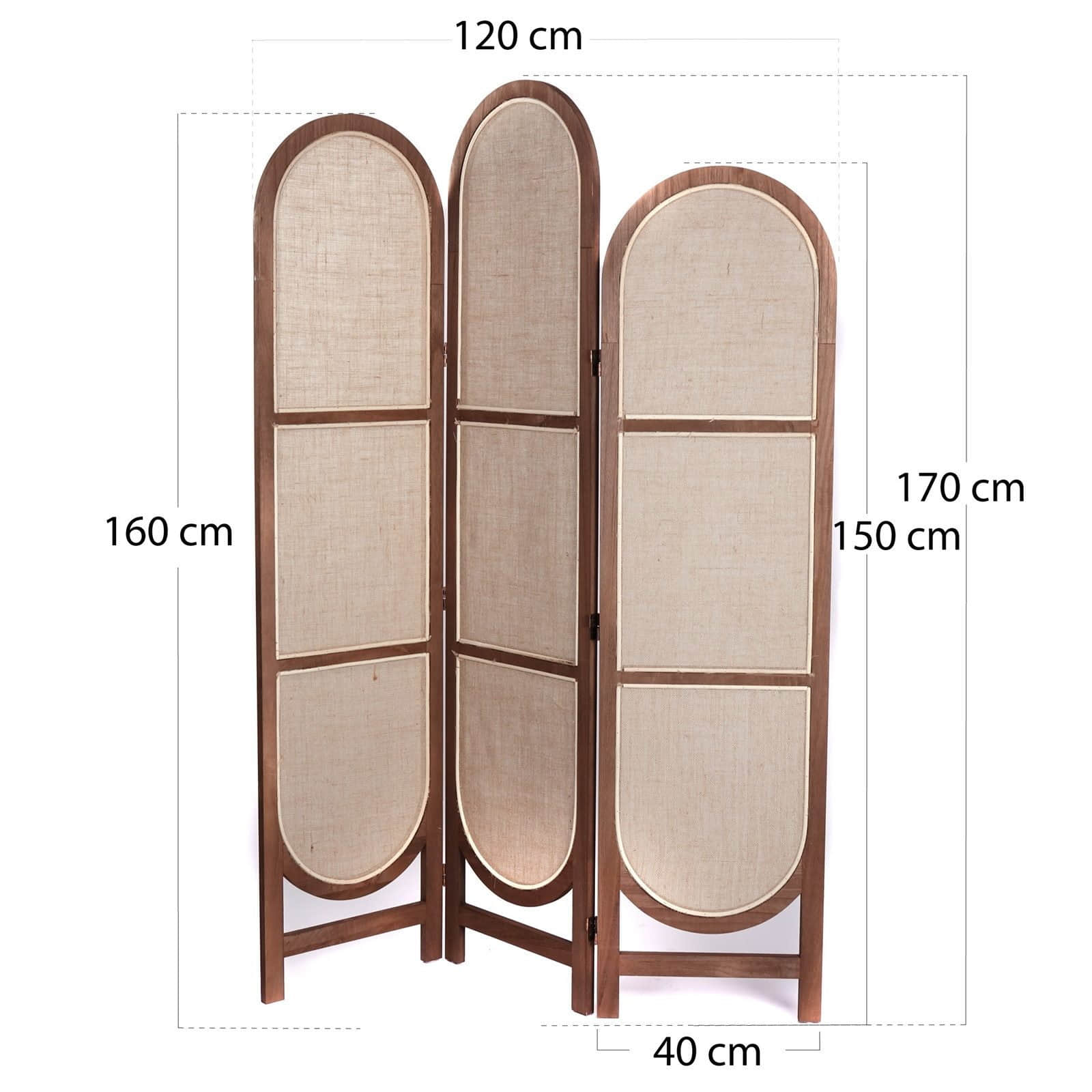 CREEDWOOD Natural Bamboo Tree Trunk Room Divider - 3-Panel Folding Screen with Carved Details (110x210cm) - Sustainable Paravent for Living Room, Bedroom & Office CREEDWOOD Schlafzimmer