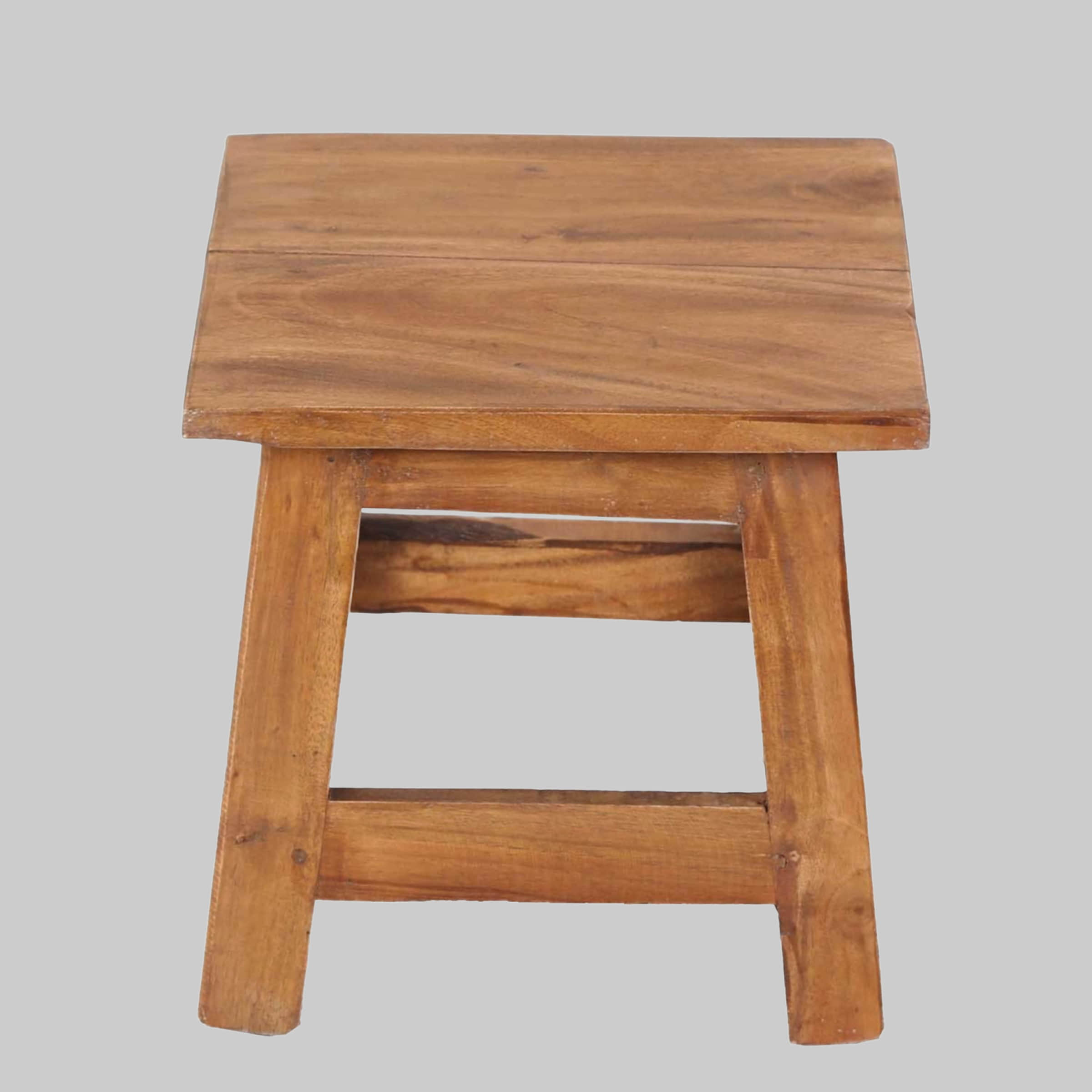 Casa Moro Hocker Casa Moro Hocker Aurora - Handgefertigter Vintage Holzhocker aus Massivholz | Fußhocker & Blumenhocker | 26x26x26 cm | Natur Braun