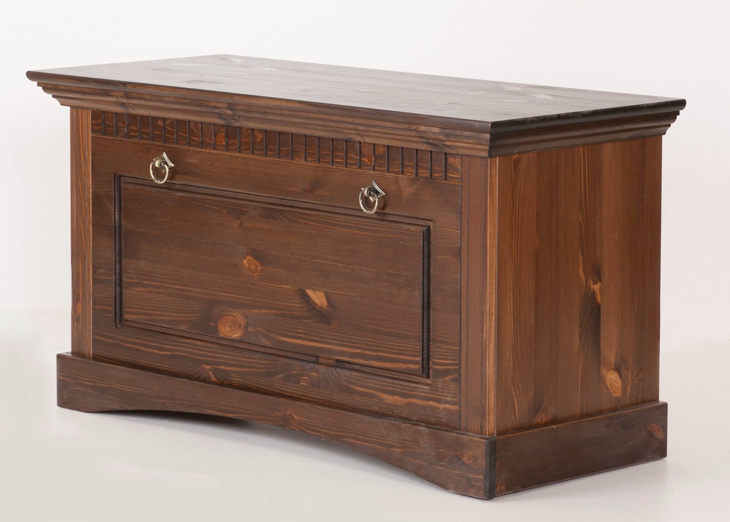 Clever-Moebel Aufbewahrung Clever-Moebel massive Kiefernholz-Truhe mit Sitzfunktion | Landhausstil Truhe & Bank | 91x39x50 cm | 3 Farbvarianten