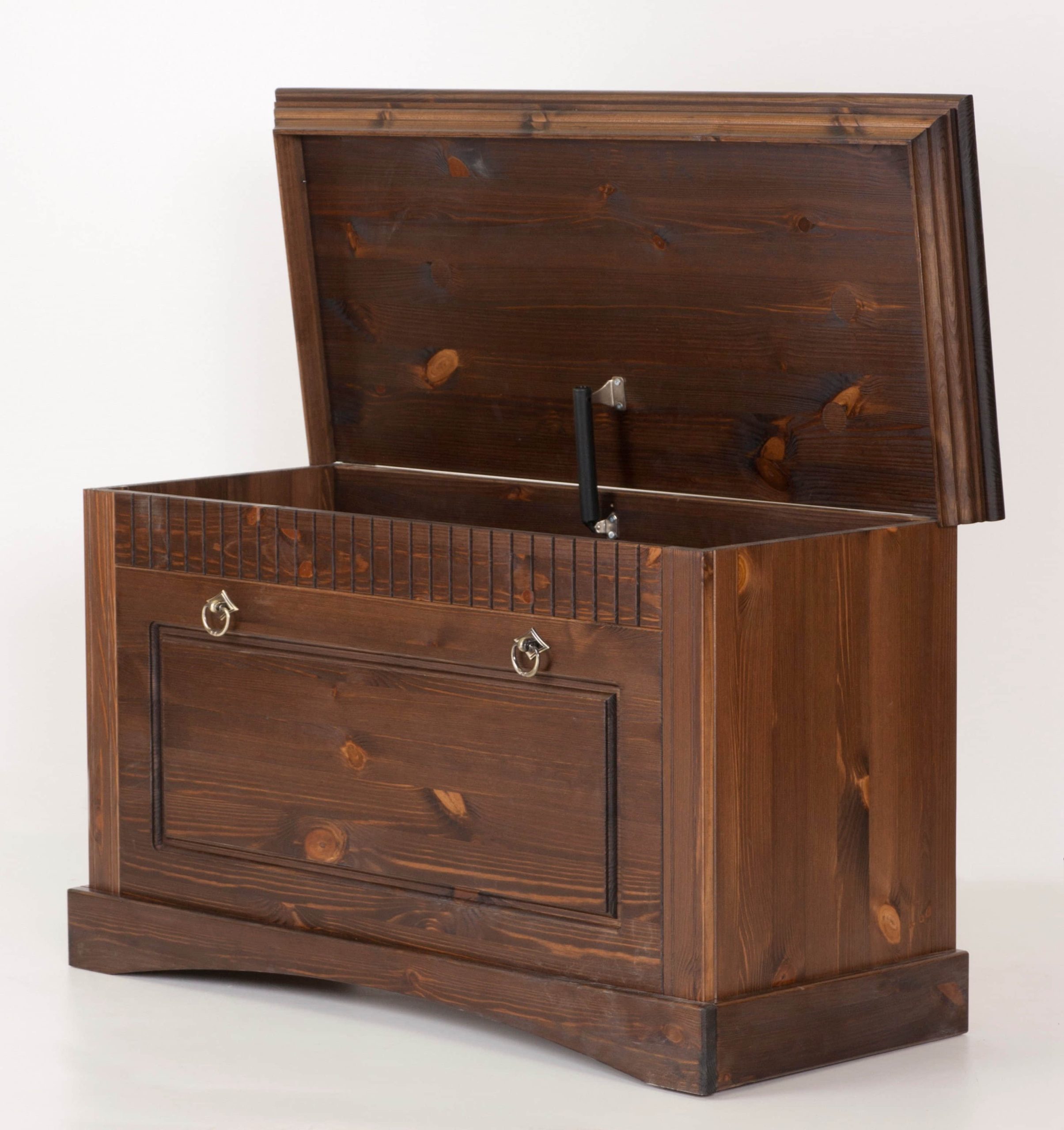 Clever-Moebel Aufbewahrung Clever-Moebel massive Kiefernholz-Truhe mit Sitzfunktion | Landhausstil Truhe & Bank | 91x39x50 cm | 3 Farbvarianten