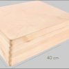Creative Deco XL Holzkiste mit Deckel – Große Aufbewahrungsbox 40x30x14 cm | Massivholz Erinnerungsbox für Baby, DIY & Deko | Sicher abgerundete Kanten Natur Aufbewahrung Creative Deco