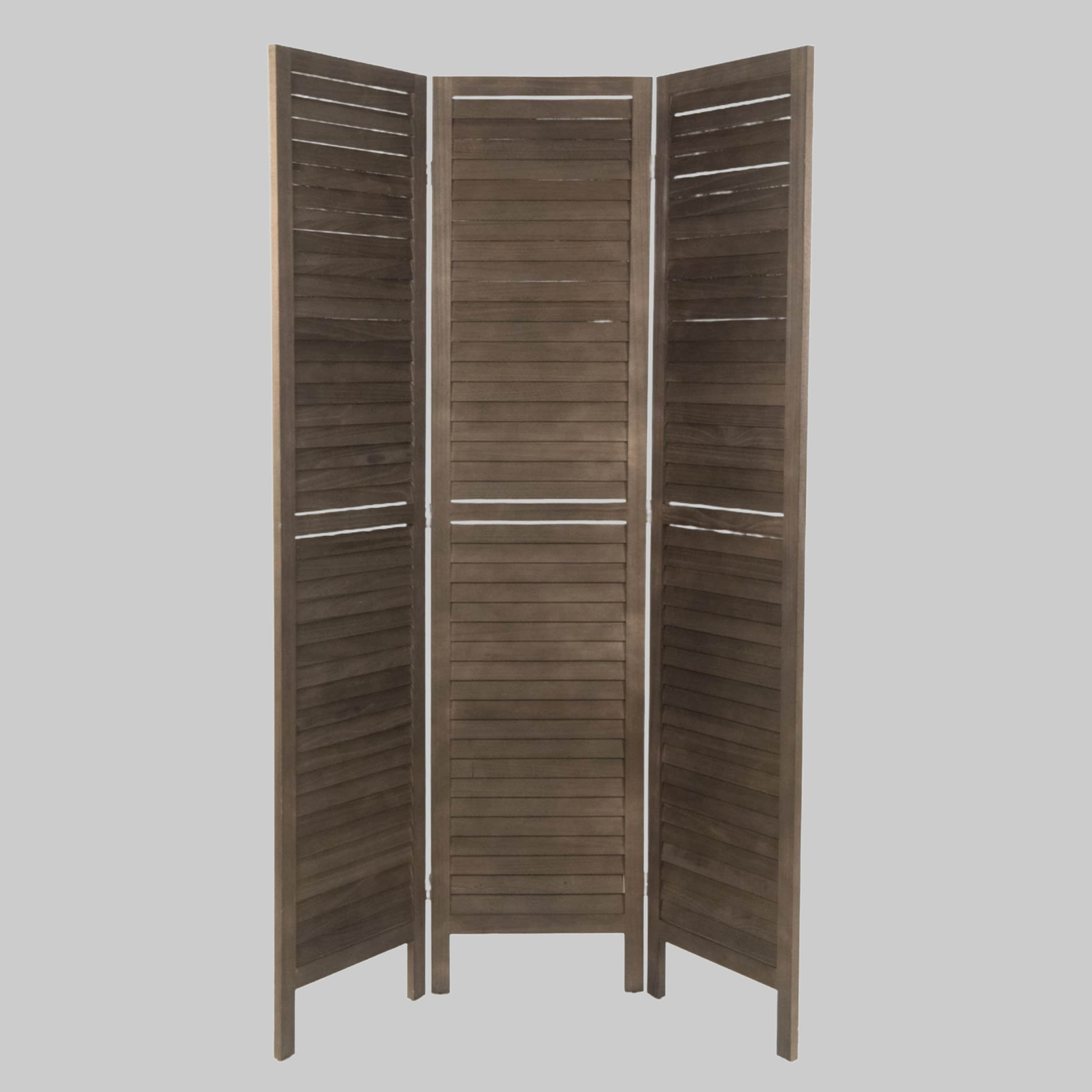 DESIGN DELIGHTS DESIGN DELIGHTS COTTAGE Wooden Room Divider - 3-Panel Folding Screen 170x120cm, Coffee Brown - Natural Privacy Partition for Home & Office coffee Schlafzimmer
