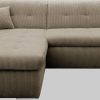 DOMO collection Ecksofa »Moric« L-Form 300x172x80 cm – XXL Wohnlandschaft mit Bettfunktion & verstellbaren Armlehnen | Hochwertige Cord Bezüge schlamm Sofas DOMO collection
