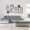 DOMO collection Ecksofa »Moric« L-Form 300x172x80 cm – XXL Wohnlandschaft mit Bettfunktion & verstellbaren Armlehnen | Hochwertige Cord Bezüge silber/grau Sofas DOMO collection