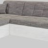 DOMO collection Ecksofa »Moric« L-Form 300x172x80 cm – XXL Wohnlandschaft mit Bettfunktion & verstellbaren Armlehnen | Hochwertige Cord Bezüge weiß/weiß- DOMO collection Sofas