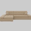 DOMO collection Ecksofa »Moric« L-Form 300x172x80 cm – XXL Wohnlandschaft mit Bettfunktion & verstellbaren Armlehnen | Hochwertige Cord Bezüge cappucino DOMO collection Sofas