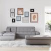 Sofas DOMO collection DOMO collection Ecksofa »Moric« L-Form 300x172x80 cm – XXL Wohnlandschaft mit Bettfunktion & verstellbaren Armlehnen | Hochwertige Cord Bezüge dunkelgrau