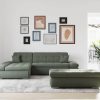 DOMO collection DOMO collection Ecksofa »Moric« L-Form 300x172x80 cm – XXL Wohnlandschaft mit Bettfunktion & verstellbaren Armlehnen | Hochwertige Cord Bezüge dunkelgrün Sofas