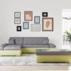 DOMO collection Ecksofa »Moric« L-Form 300x172x80 cm – XXL Wohnlandschaft mit Bettfunktion & verstellbaren Armlehnen | Hochwertige Cord Bezüge gelb/schla DOMO collection Sofas