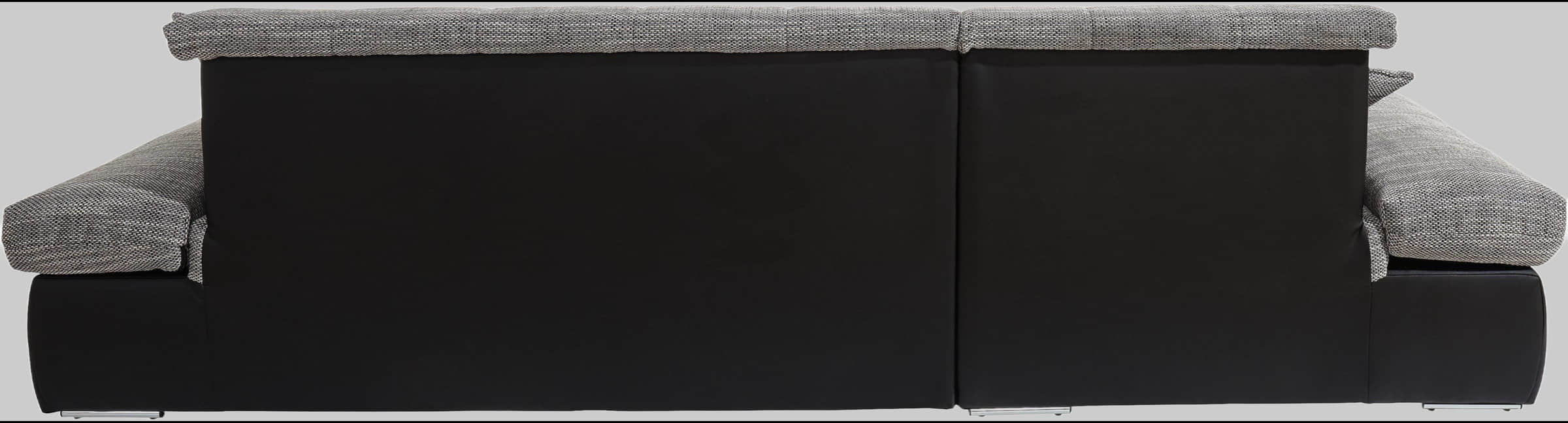 DOMO collection Ecksofa »Moric« L-Form 300x172x80 cm – XXL Wohnlandschaft mit Bettfunktion & verstellbaren Armlehnen | Hochwertige Cord Bezüge schwarz/we DOMO collection Sofas