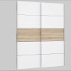 Kinderzimmer FORTE FORTE Dreh-/Schwebetürenschrank Narago | OTTOs Choice TOPSELLER | 270x210x61cm | Weiß (mit Spiegeloption) | Höhenverstellbare Böden | Maximaler Stauraum | Made in Europe Sonoma Eic