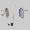 FORTE Dreh-/Schwebetürenschrank Narago | OTTOs Choice TOPSELLER | 270x210x61cm | Weiß (mit Spiegeloption) | Höhenverstellbare Böden | Maximaler Stauraum | Made in Europe Weiß Kinderzimmer FORTE