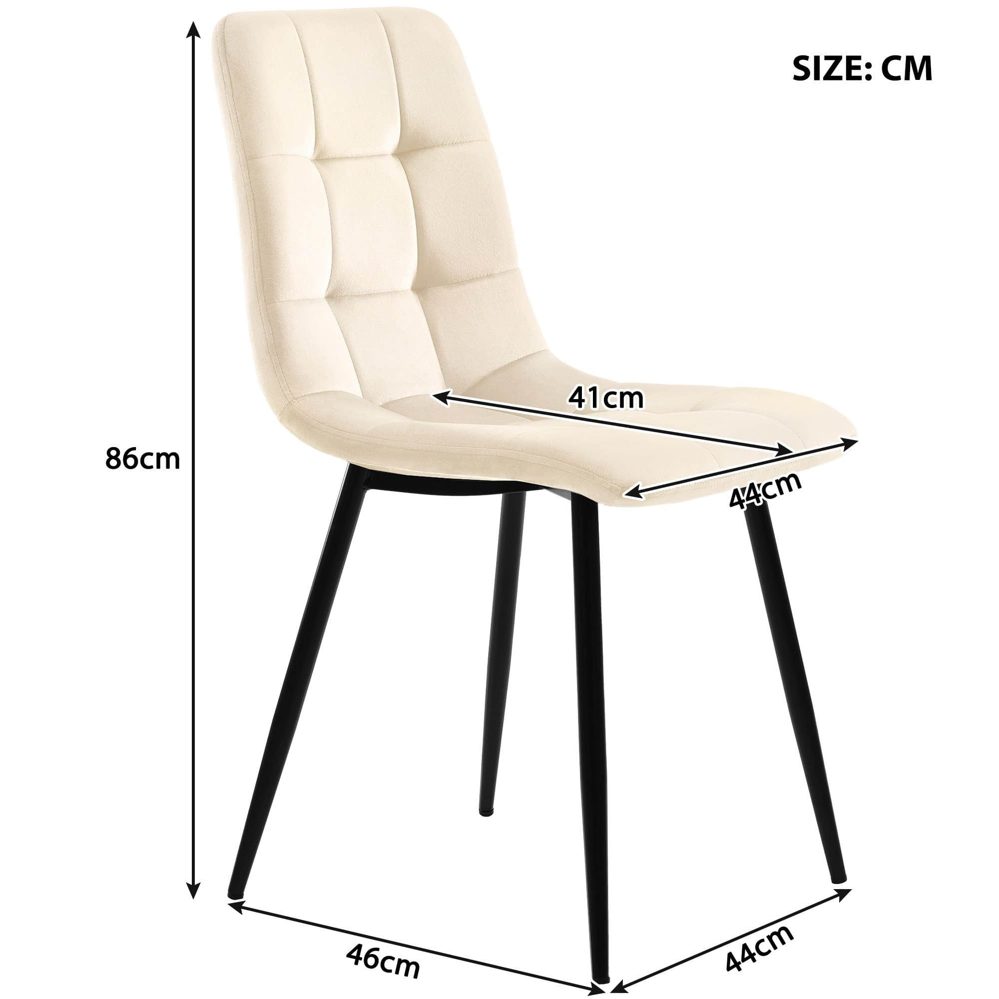 Flieks Flieks Essgruppe (5-tlg.) – Moderner Esstisch mit 4 Stühlen Set, Metallbeine & Samtbezug – Platzsparendes Esszimmer-Set für kleine Küchen Beige Tische