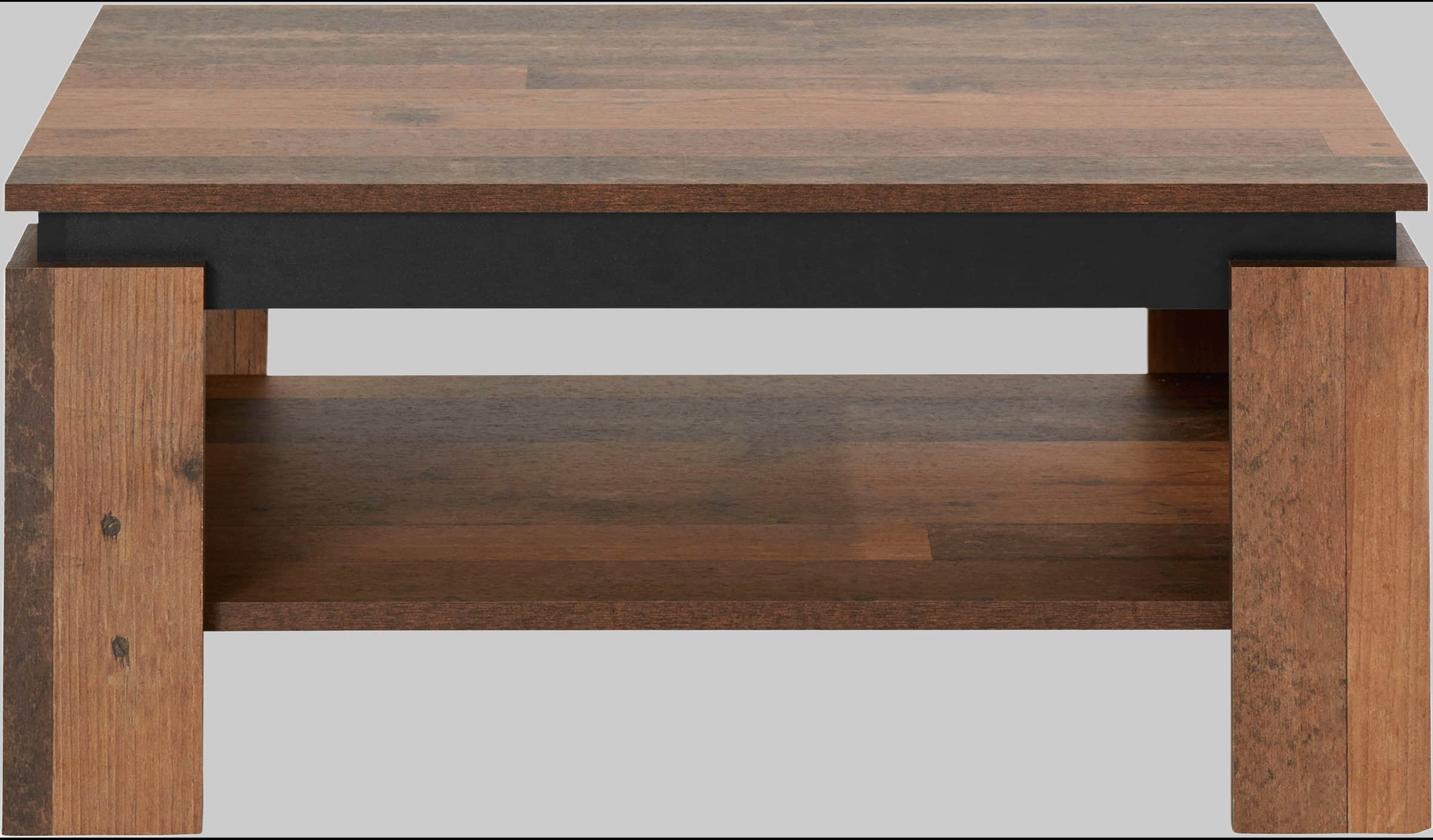 HELA HELA 'TIM' Modern Coffee Table with Storage Shelf | Square/Rectangular Design | Durable Wood Composite | Scratch-Resistant Surface Oldwood/sc Tische