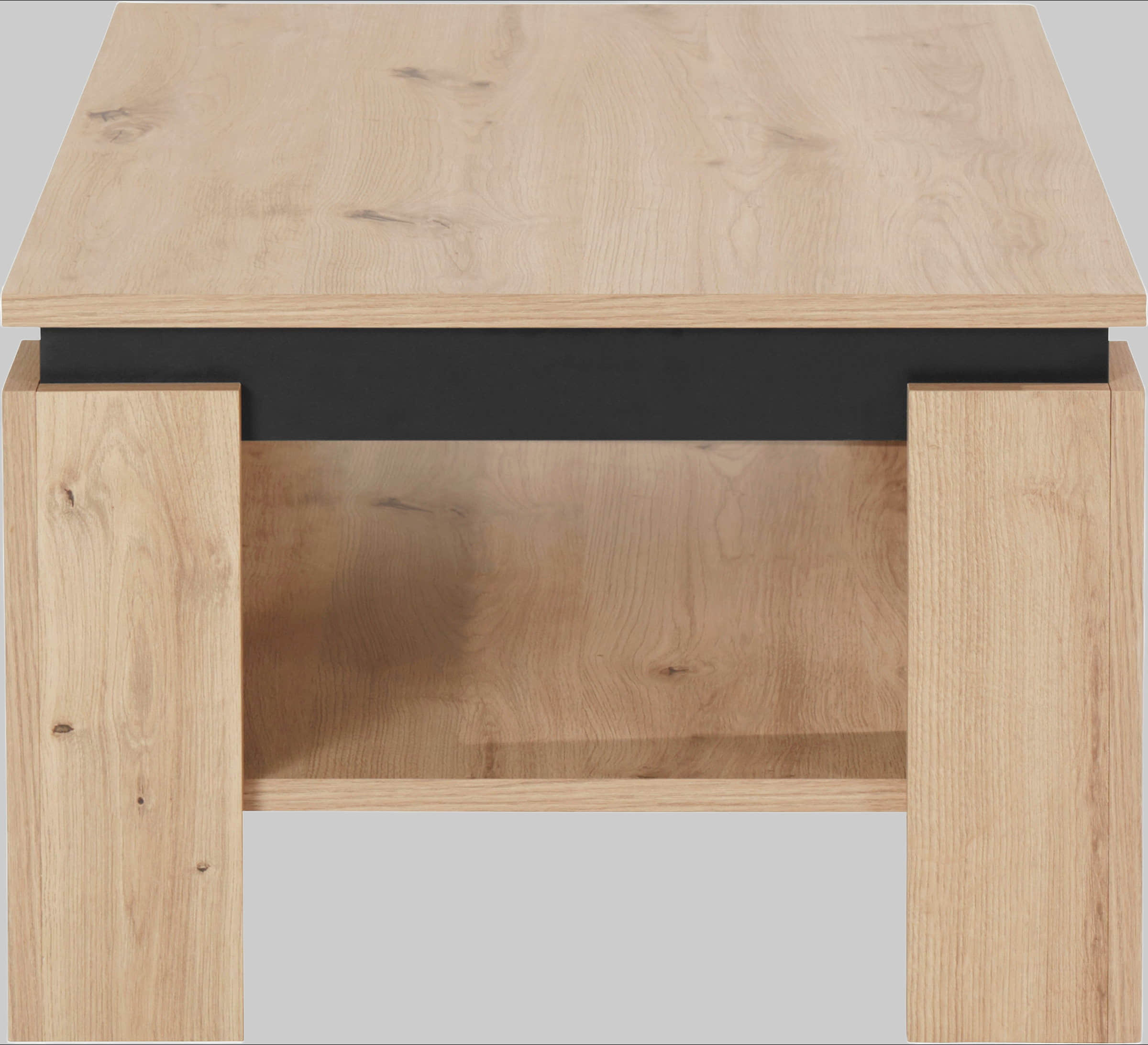 HELA HELA 'TIM' Modern Coffee Table with Storage Shelf | Square/Rectangular Design | Durable Wood Composite | Scratch-Resistant Surface Artisan Ei Tische