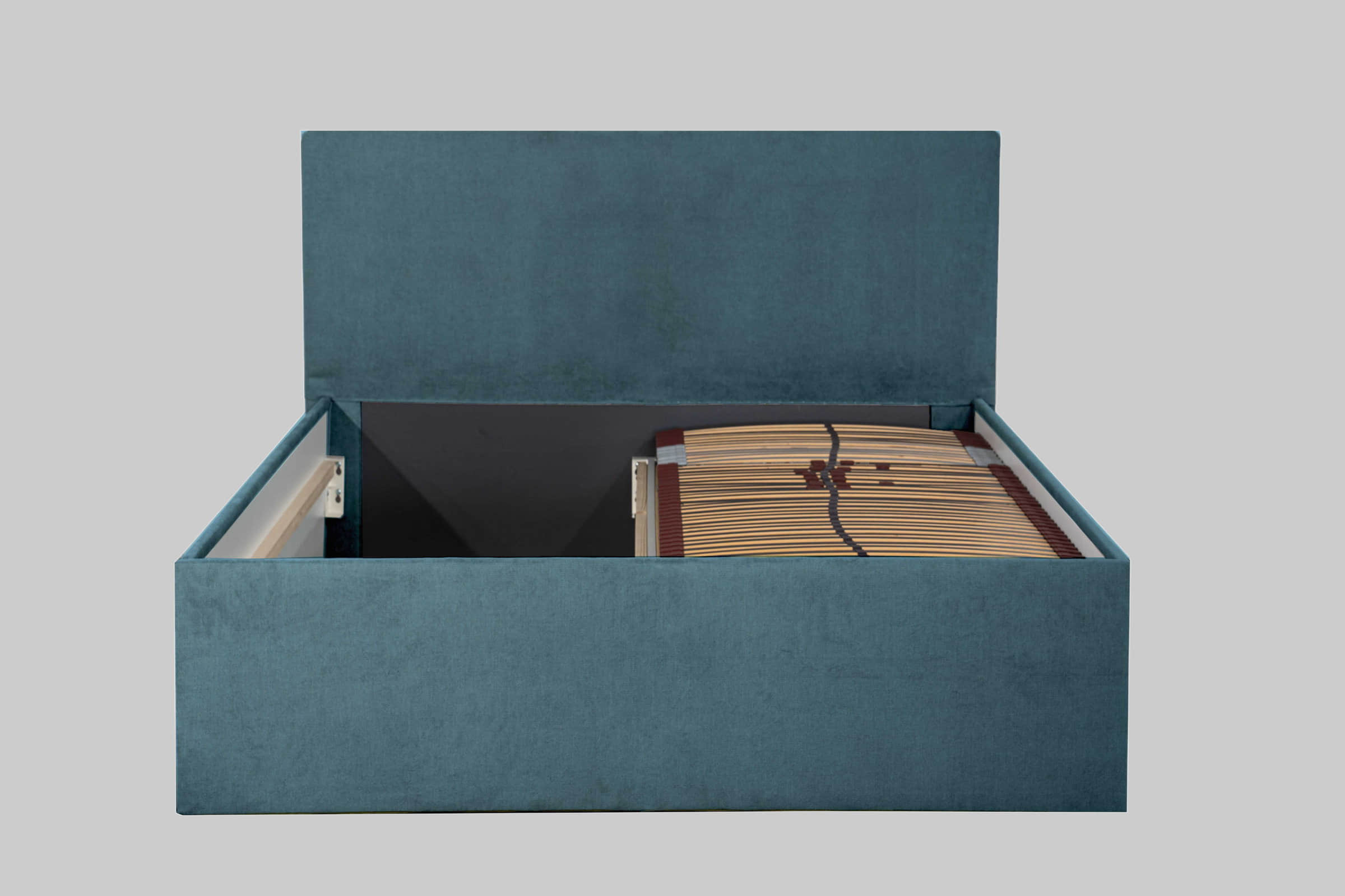 Halmon Schlafkomfort Betten Betten Halmon Schlafkomfort Polsterbett Gent – Modernes Design mit Stauraum | 6 Größen & 8 Farben | Inkl. Lattenrost bei Matratze | Made in Germany Blau