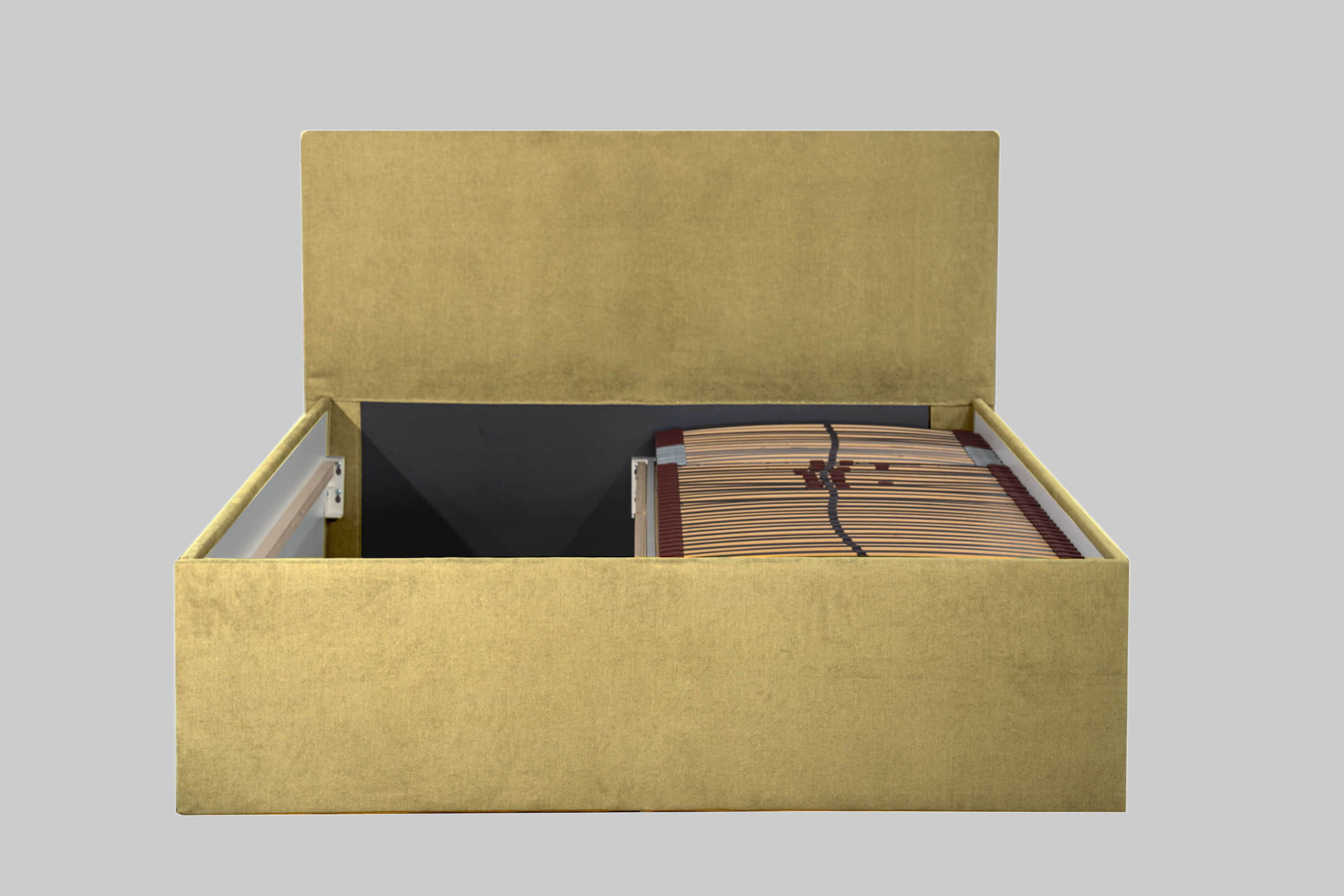 Betten Halmon Schlafkomfort Betten Halmon Schlafkomfort Polsterbett Gent – Modernes Design mit Stauraum | 6 Größen & 8 Farben | Inkl. Lattenrost bei Matratze | Made in Germany Gelb