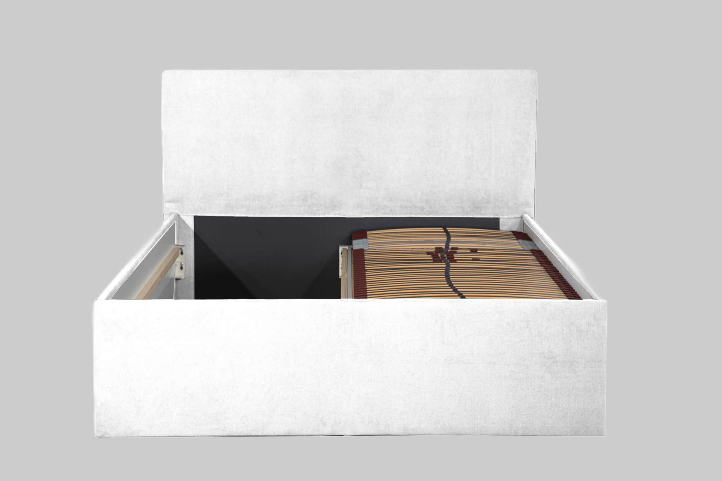 Halmon Schlafkomfort Betten Betten Halmon Schlafkomfort Polsterbett Gent – Modernes Design mit Stauraum | 6 Größen & 8 Farben | Inkl. Lattenrost bei Matratze | Made in Germany Weiß