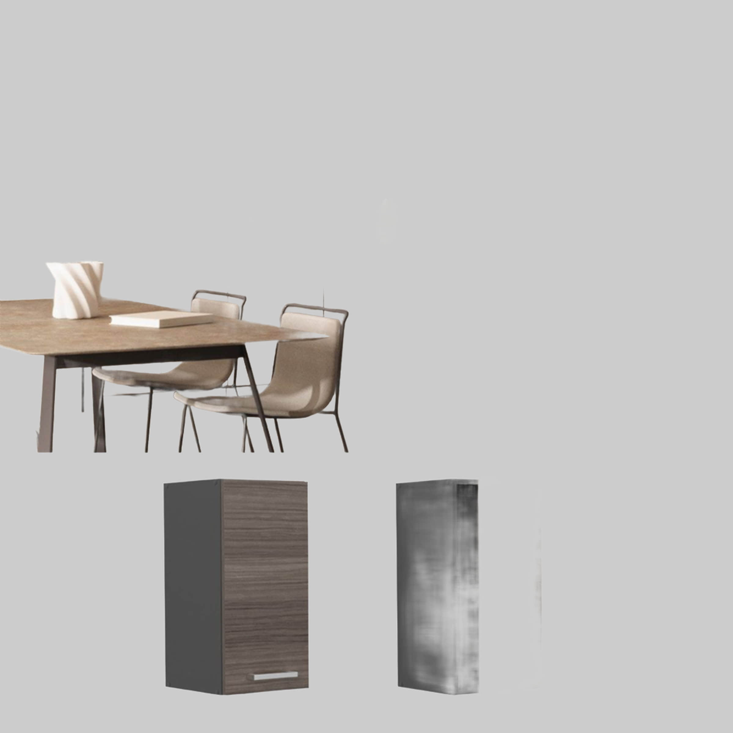 Hängeschrank R-Line Anthrazit 20 cm | Vicco | Hochwertiger Küchenoberschrank mit Melaminharzbeschichtung | 20x60x29 cm Edelgrau Vicco Schränke