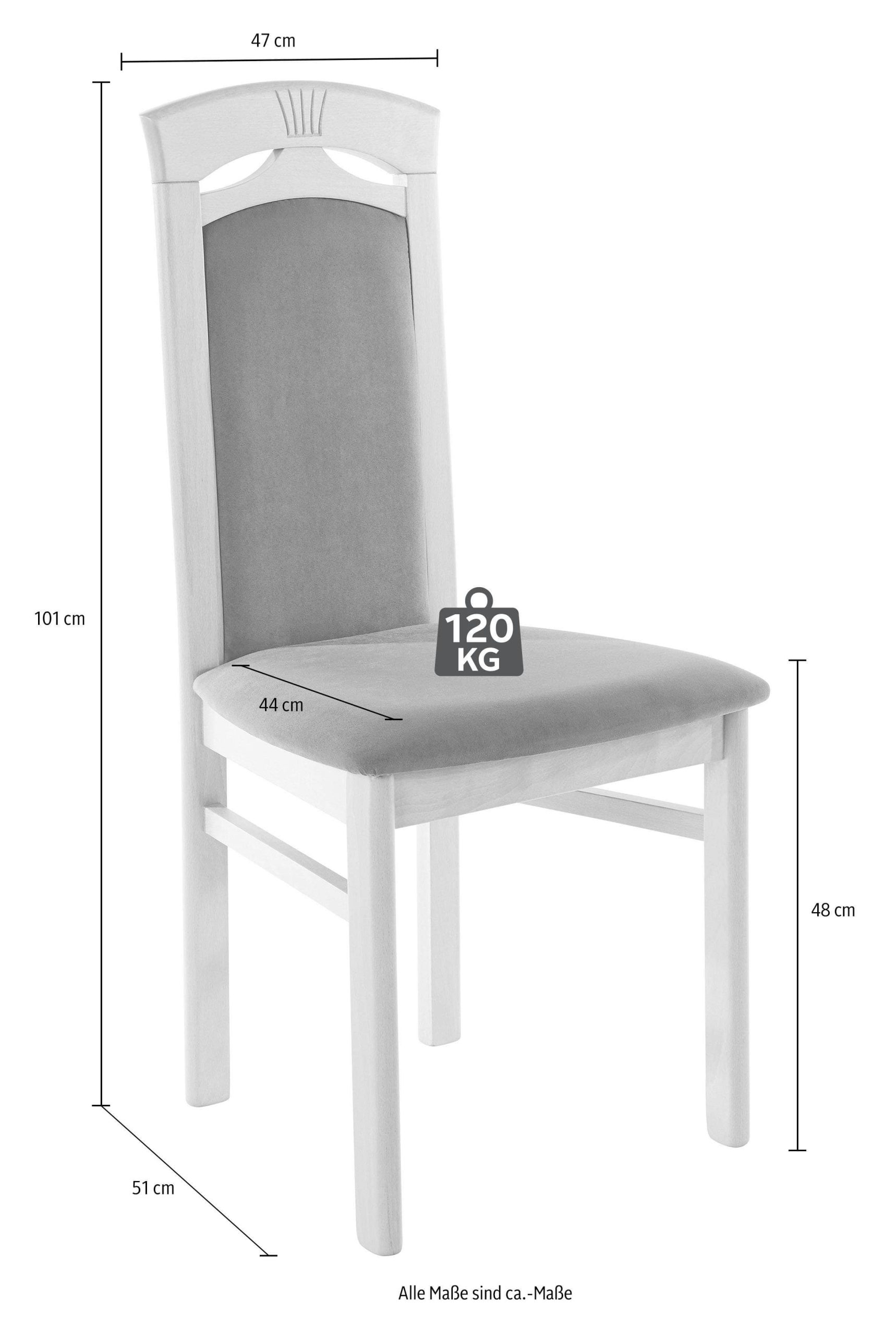 Home affaire Anthony Dining Chairs (Set of 2) - Solid Wood Chairs with Decorative Carvings & Microfiber Upholstery for Elegant Dining Spaces braun Home affaire Stühle