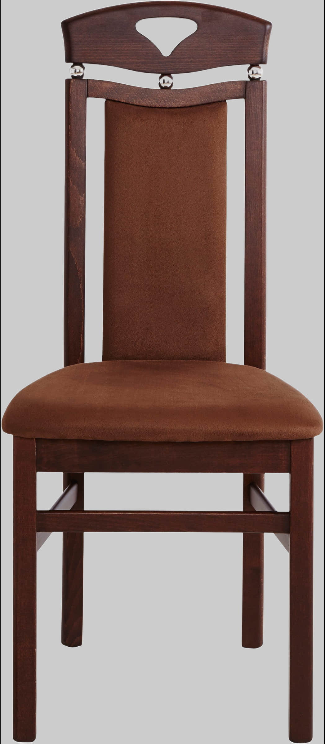 Home affaire Home affaire Berta Dining Chairs Set of 2 - Solid Beech Wood Frame with Premium Microfiber Upholstery in Gray | Timeless Kitchen & Dining Room Furniture braun Stühle
