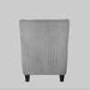 Home affaire Sessel Home affaire »Chilly« Ohrensessel mit Hocker (Set, 2-teilig) - Federkern-Polsterung, Cord/Microfaser-Bezug, modernes Design - 84x84x101 cm (Sessel), 40x40x43 cm (Hocker) grau