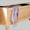 Home affaire 'Finca' Solid Pine Storage Bench with Cushion | Rustic Country Style Seating & Hidden Storage Compartment natur gebe Sitzbänke Home affaire
