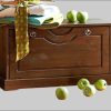 Home affaire 'Klera' Solid Pine Shoe Cabinet with Bench - 81cm Wide, FSC®-Certified Rustic Shoe Storage Solution dunkelbraun Schränke Home affaire