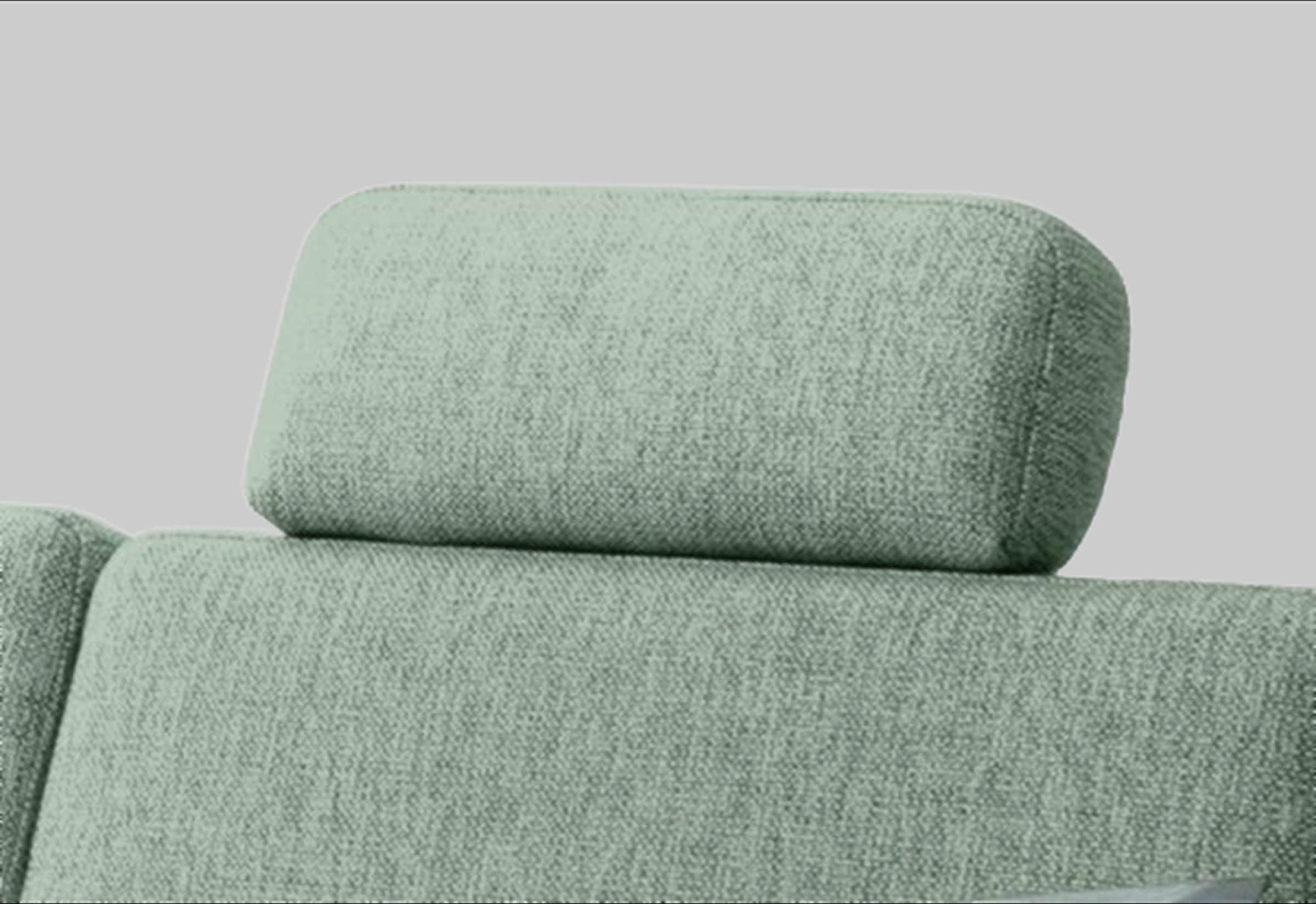 Home affaire Kopfstütze »Borkum« – Ergonomische Sofa-Kopfstütze mit FSC®-Holzgestell & atmungsaktiver Polsterung grün-grau Kopfstützen Home affaire