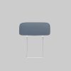 Home affaire Kopfstützen Home affaire Kopfstütze »Palmera« 2er-Set – Ergonomische Nackenstütze mit verstellbarem Klettverschluss & hochwertigem Bezug für Sofas und Sessel grey/blau