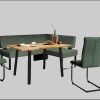 Home affaire 'Oliver' Corner Bench with Metal Frame | Cord Upholstery Kitchen/Dining Bench | Left-Hand Extended Design | OTTO's Choice dunkelgrün Home affaire Sitzbänke