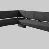 Home affaire Sitzbänke Home affaire 'Oliver' Corner Bench with Metal Frame | Cord Upholstery Kitchen/Dining Bench | Left-Hand Extended Design | OTTO's Choice schwarz