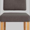 Home affaire Ponza Polsterstuhl Set (2 Stück) – Esszimmerstühle aus massiver Eiche mit Webstoffbezug | Bestseller 2025 braun Stühle Home affaire