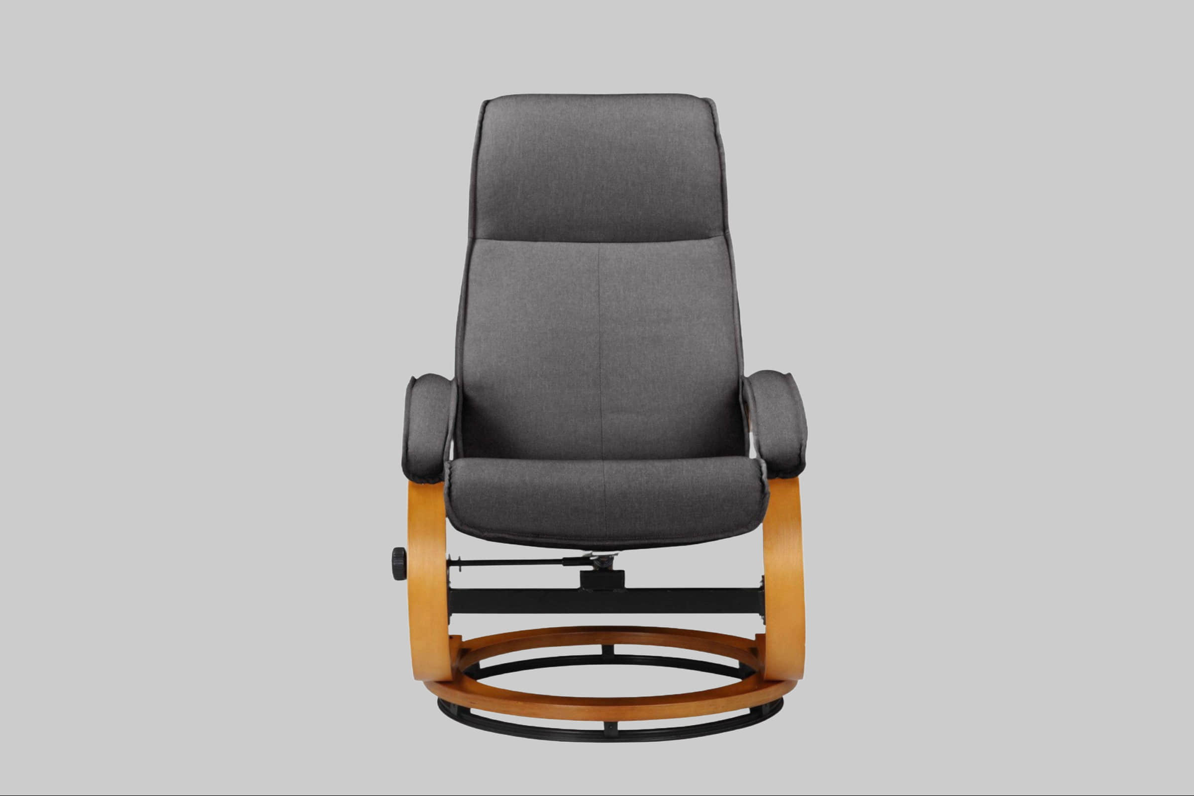 Home affaire Relaxsessel »Paris TV-Sessel« mit Hocker – Manuell verstellbares 2-teiliges Set aus Microfaser/NaturLEDER (46 cm Sitzhöhe) für ultimativen Wohnzimmer-Komfort anthrazit Home affaire Sessel