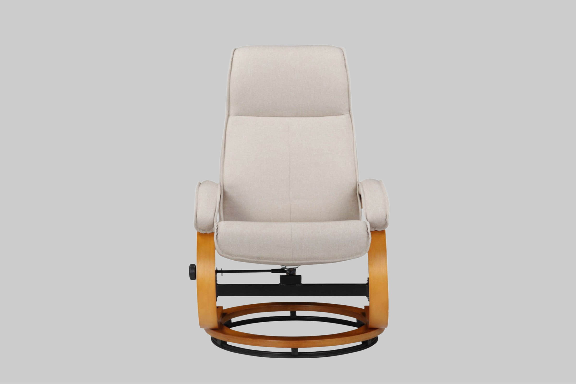 Home affaire Relaxsessel »Paris TV-Sessel« mit Hocker – Manuell verstellbares 2-teiliges Set aus Microfaser/NaturLEDER (46 cm Sitzhöhe) für ultimativen Wohnzimmer-Komfort beige Home affaire Sessel