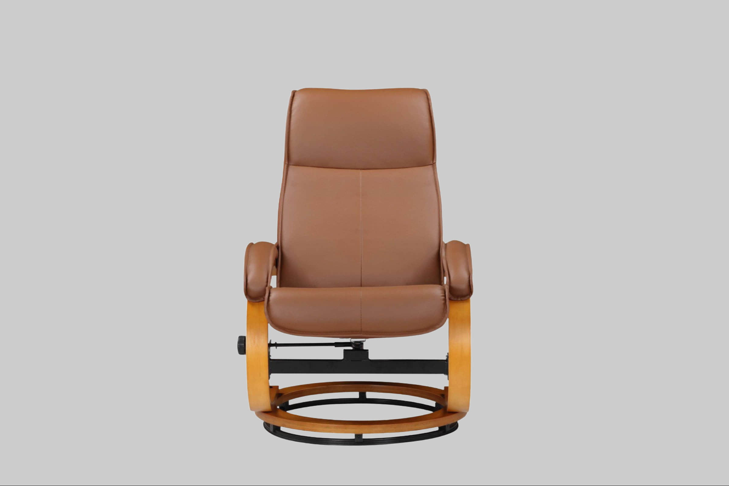 Home affaire Sessel Home affaire Relaxsessel »Paris TV-Sessel« mit Hocker – Manuell verstellbares 2-teiliges Set aus Microfaser/NaturLEDER (46 cm Sitzhöhe) für ultimativen Wohnzimmer-Komfort cognac