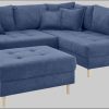 Home affaire 'Rice' L-Shaped Corner Sofa Set with Reversible Ottoman | Bonnell Spring Core | FSC® Certified Frame | Includes Back Cushions | Left/Right Configurable blau-marin Sofas Home affaire