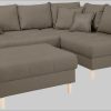 Home affaire Home affaire 'Rice' L-Shaped Corner Sofa Set with Reversible Ottoman | Bonnell Spring Core | FSC® Certified Frame | Includes Back Cushions | Left/Right Configurable macchiato Sofas