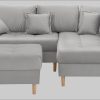 Home affaire Sofas Home affaire 'Rice' L-Shaped Corner Sofa Set with Reversible Ottoman | Bonnell Spring Core | FSC® Certified Frame | Includes Back Cushions | Left/Right Configurable silbergrau