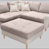 Home affaire 'Rice' L-Shaped Corner Sofa Set with Reversible Ottoman | Bonnell Spring Core | FSC® Certified Frame | Includes Back Cushions | Left/Right Configurable taupe Sofas Home affaire