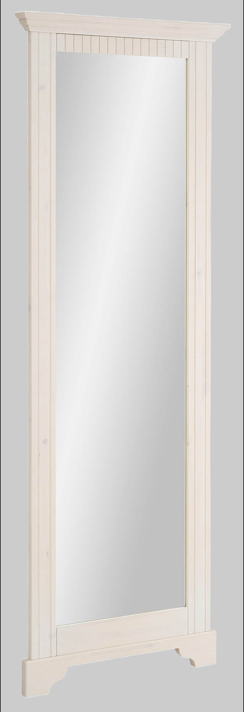 Dekoration Home affaire Home affaire 'Rustic' Mirror with FSC®-Certified Solid Pine Frame - 46x164cm Farmhouse Style Wall Mirror weiß