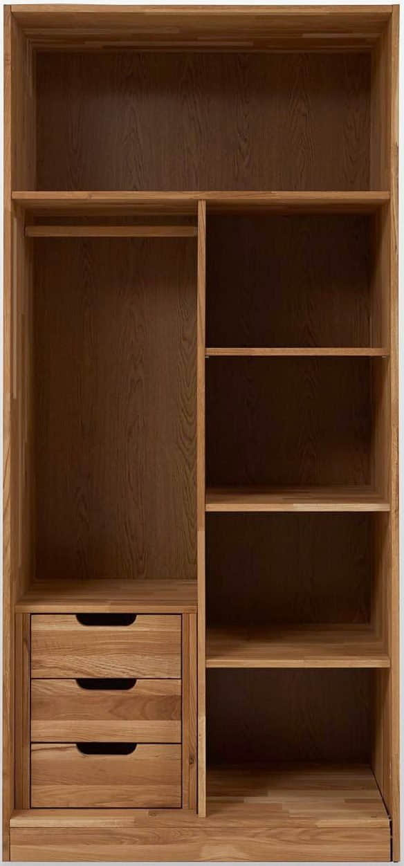 Home affaire Schubkasteneinsatz »Tommy« aus massiver Wildeiche – 3 Schubladen mit Soft-Close, FSC®-zertifiziert (60/80 cm Breite wählbar) Home affaire Aufbewahrung