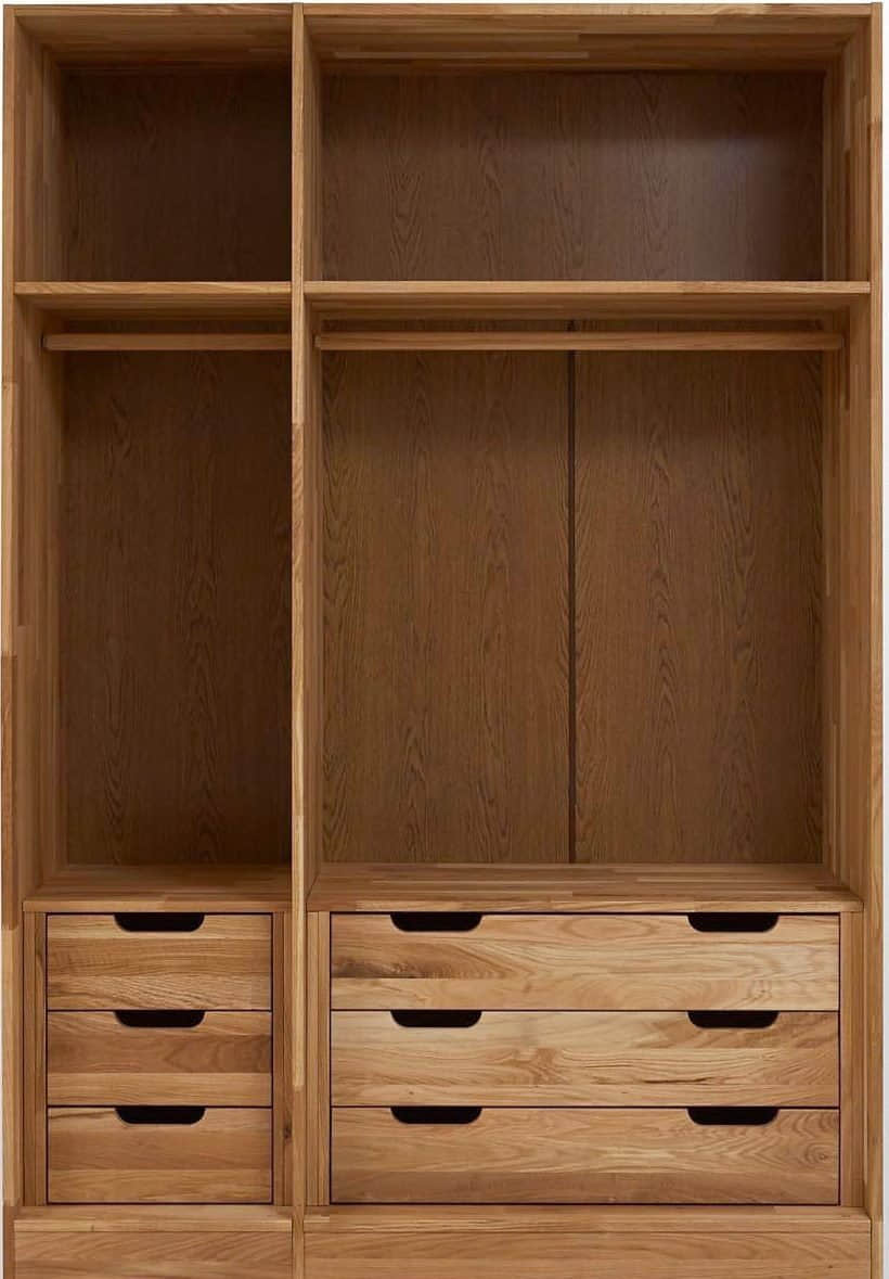 Home affaire Schubkasteneinsatz »Tommy« aus massiver Wildeiche – 3 Schubladen mit Soft-Close, FSC®-zertifiziert (60/80 cm Breite wählbar) Home affaire Aufbewahrung